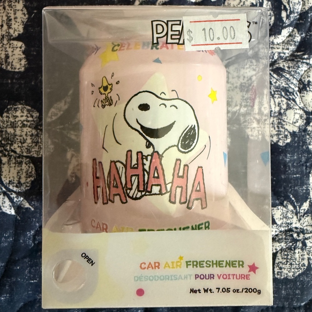 Peanuts Pink Car Air Freshener